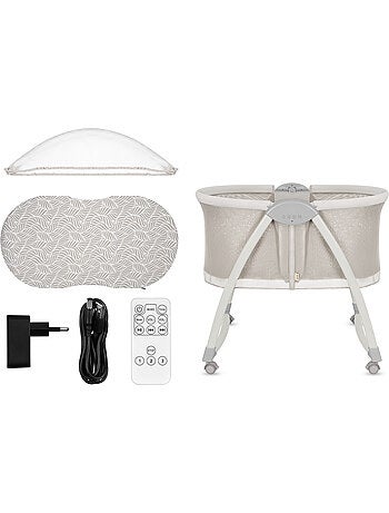 Lit bébé Berceau 2en1 LIONELO Gaya - Pliable - 4 roues - Moustiquaire