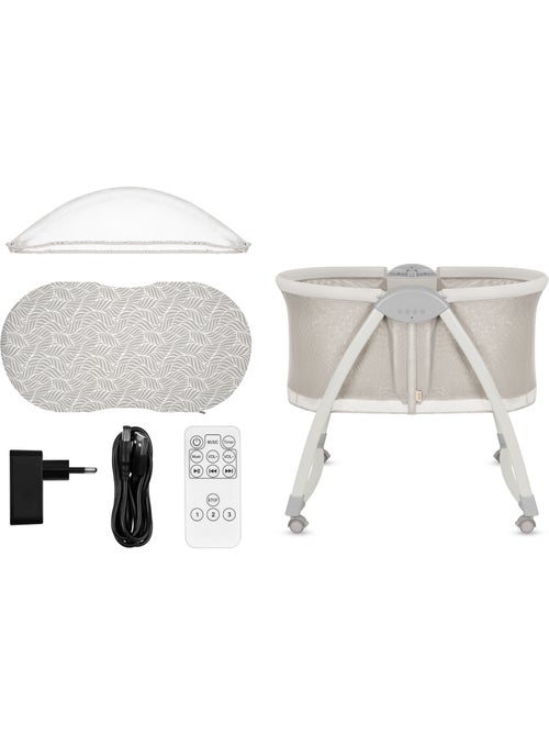 Lit bébé Berceau 2en1 LIONELO Gaya - Pliable - 4 roues - Moustiquaire - Kiabi Lit bébé Berceau 2en1 LIONELO Gaya - Pliable - 4 roues - Moustiquaire - Kiabi