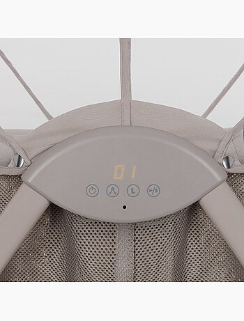 Lit bébé Berceau 2en1 LIONELO Gaya - Pliable - 4 roues - Moustiquaire
