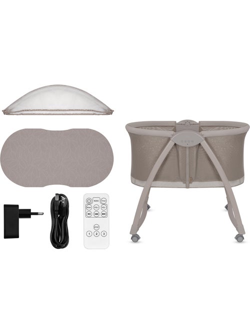 Lit bébé Berceau 2en1 LIONELO Gaya - Pliable - 4 roues - Moustiquaire - Kiabi Lit bébé Berceau 2en1 LIONELO Gaya - Pliable - 4 roues - Moustiquaire - Kiabi