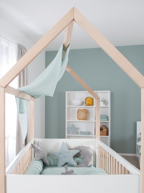 Lit bébé cabane 70 x 140 convertible en lit enfant - ROBA - Kiabi