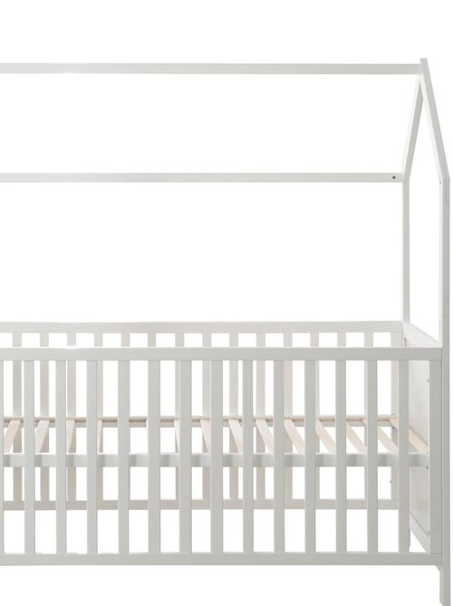 Lit bébé cabane 70 x 140 transformable en lit junior bois FSC - ROBA - Kiabi