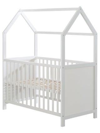 Lit bébé cabane convertible en cododo et canapé - Hauteur réglable 'Roba'