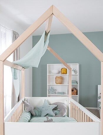 Lit bébé cabane évolutif et convertible en lit enfant - ROBA