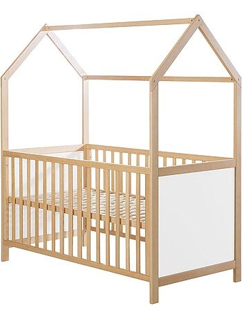 Lit bébé cabane évolutif transformable en lit junior bois FSC - ROBA