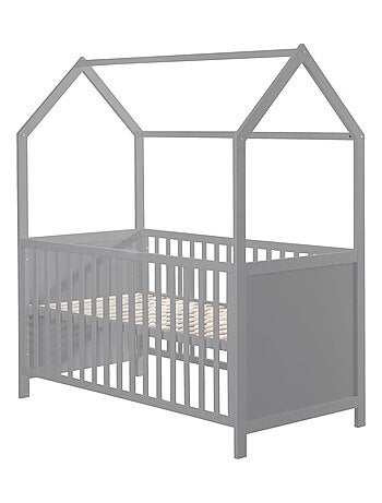 Lit bébé cabane évolutif transformable en lit junior bois FSC - ROBA