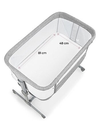 Lit bébé Cododo 3 en 1, Lit Parapluie Pliable Jusqu'à 9 kg, Réglage Hauteur 7 Niveaux, S'incline