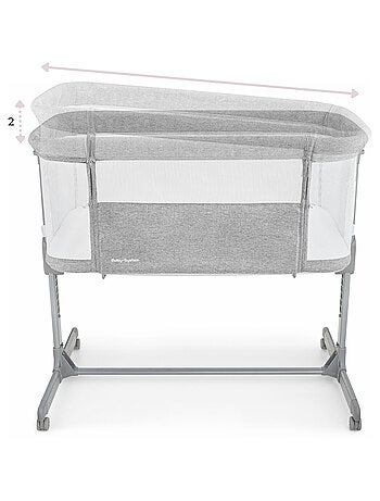 Lit bébé Cododo 3 en 1, Lit Parapluie Pliable Jusqu'à 9 kg, Réglage Hauteur 7 Niveaux, S'incline