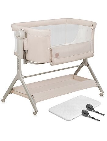 Lit bébé cododo 3en1 LIONELO Leonie Plus - Berceau - Hauteur et inclinaison réglables