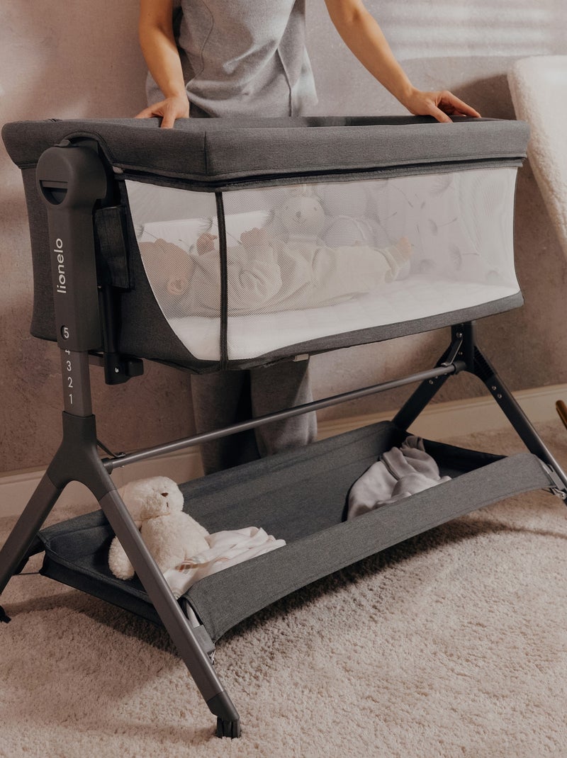 Lit bébé cododo 3en1 LIONELO Leonie Plus - Berceau - Hauteur et inclinaison réglables Beige - Kiabi