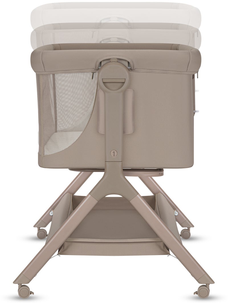 Lit bébé cododo 3en1 LIONELO Leonie Plus - Berceau - Hauteur et inclinaison réglables Taupe - Kiabi