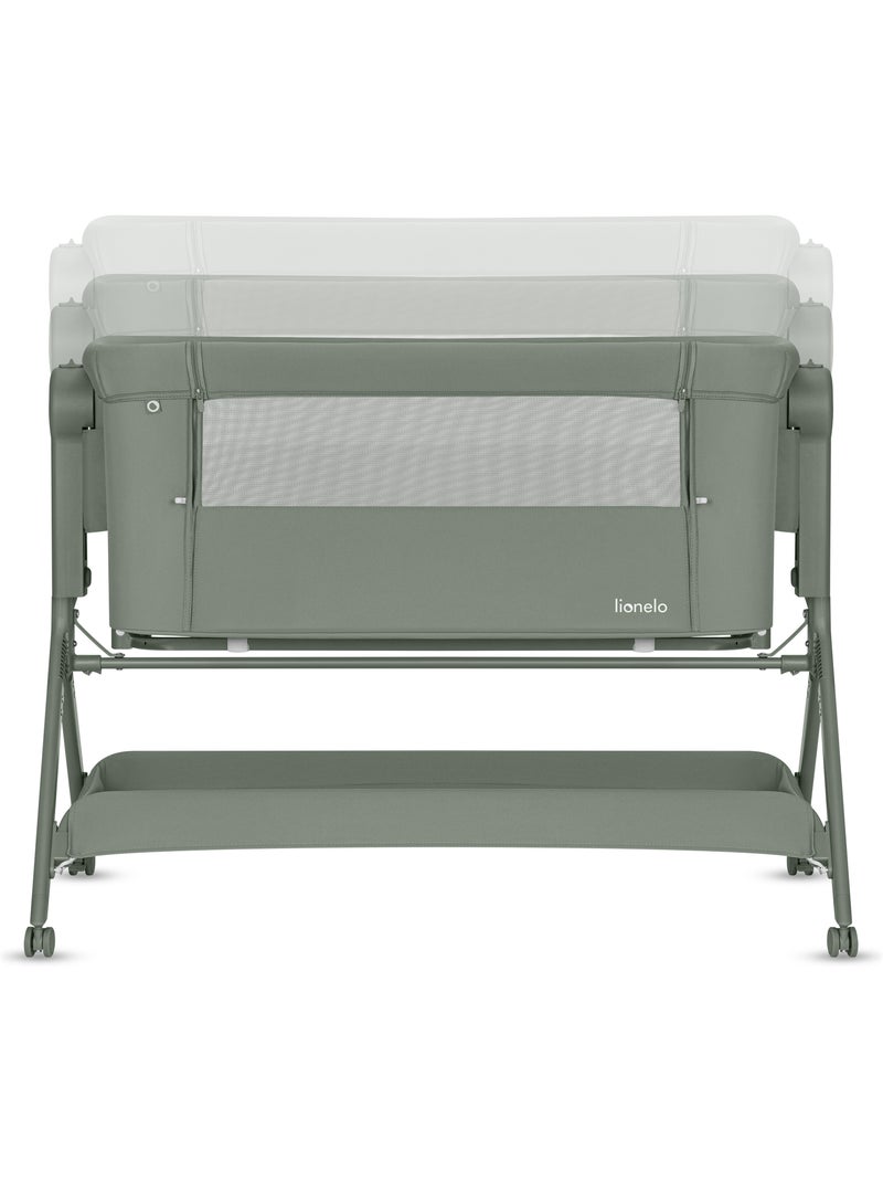 Lit bébé cododo 3en1 LIONELO Leonie Plus - Berceau - Hauteur et inclinaison réglables Vert - Kiabi