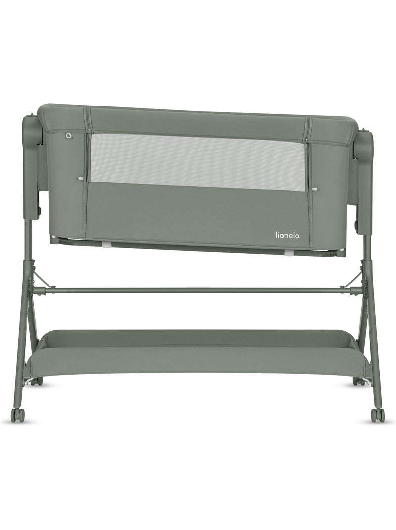 Lit bébé cododo 3en1 LIONELO Leonie Plus - Berceau - Hauteur et inclinaison réglables Vert - Kiabi