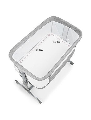 Lit bébé Cododo, Lit Parapluie Pliable, 9 kg max, Réglage 7 Niveaux, 4 Roulettes, Ouverture Latérale