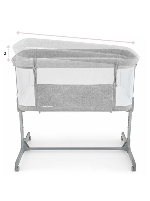 Lit bébé Cododo, Lit Parapluie Pliable, 9 kg max, Réglage 7 Niveaux, 4 Roulettes, Ouverture Latérale - Kiabi