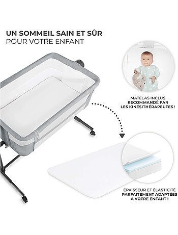Lit bébé cododo réglable avec hauteur et inclinaison ajustables