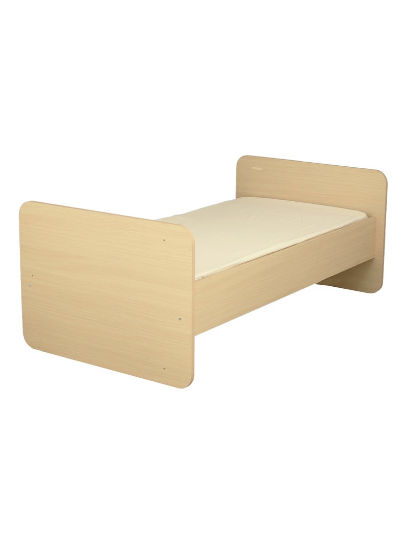 Lit bébé combiné évolutif avec commode à langer 3 tiroirs - SAUTHON Beige/Blanc - Kiabi