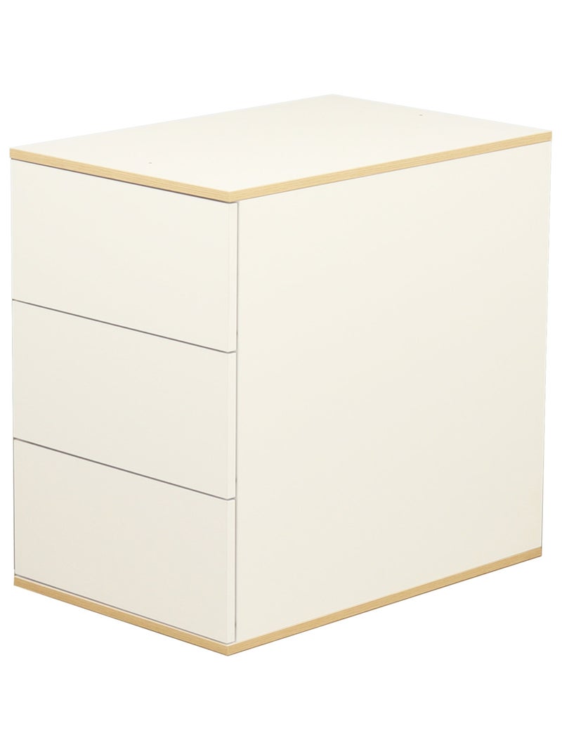 Lit bébé combiné évolutif avec commode à langer 3 tiroirs - SAUTHON Beige/Blanc - Kiabi