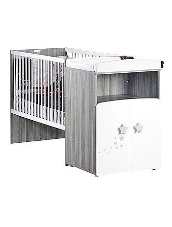 Lit bébé combiné évolutif en bois - BABYPRICE