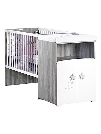 Lit bébé combiné évolutif en bois - BABYPRICE