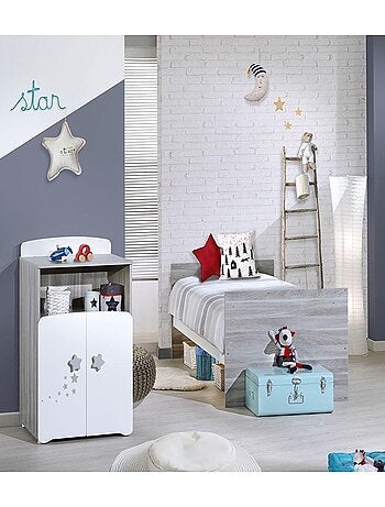 Lit bébé combiné évolutif en bois - BABYPRICE