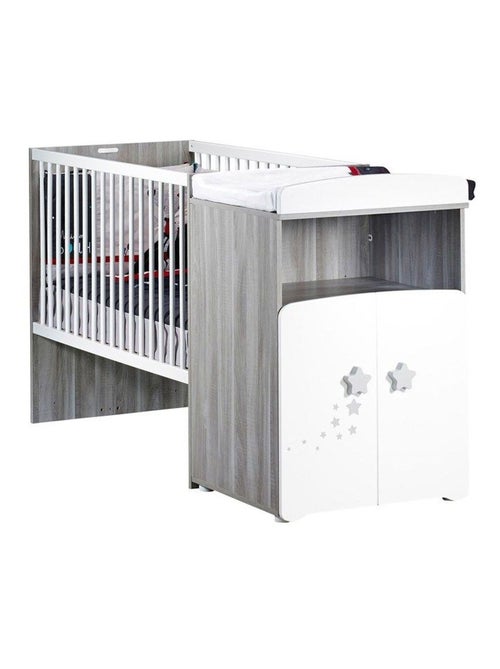 Lit bébé combiné évolutif en bois - BABYPRICE - Kiabi