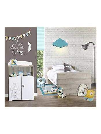Lit bébé combiné évolutif en bois - BABYPRICE