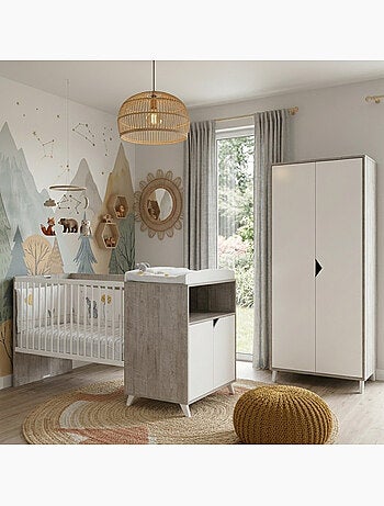 Lit bébé Combiné évolutif en bois - BABYPRICE