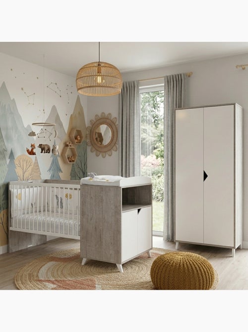 Lit bébé Combiné évolutif en bois - BABYPRICE - Kiabi