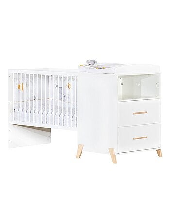 Lit bébé combiné Evolutif en bois - BABYPRICE