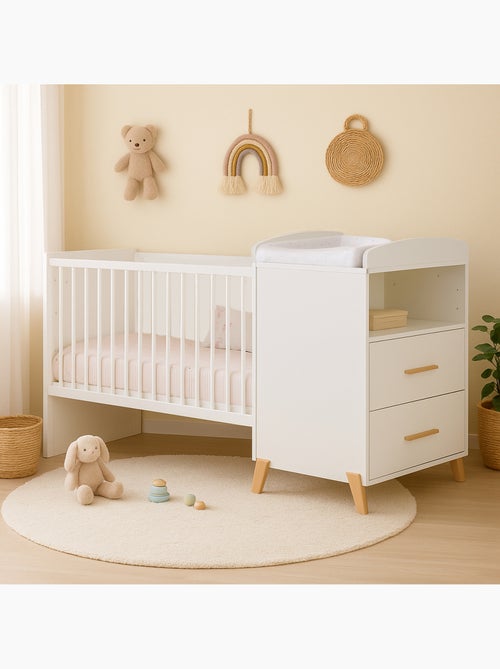 Lit bébé combiné Evolutif en bois - BABYPRICE - Kiabi Lit bébé combiné Evolutif en bois - BABYPRICE - Kiabi