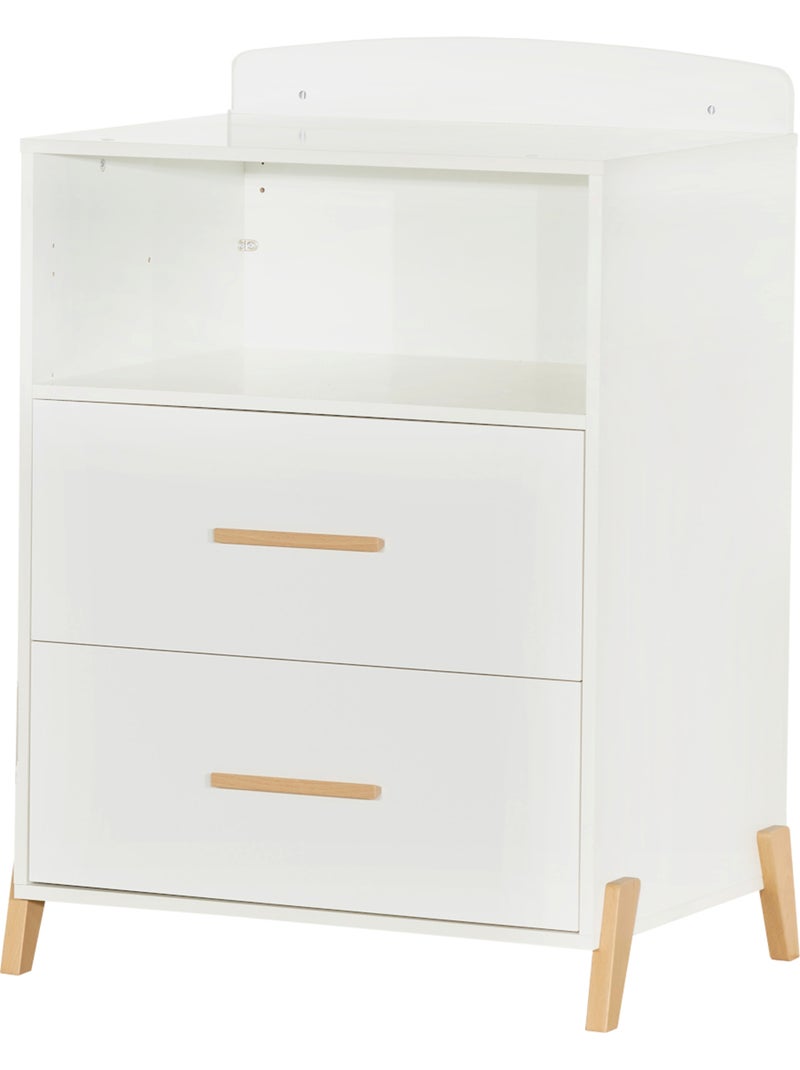 Lit bébé combiné Evolutif en bois - BABYPRICE Blanc Marron - Kiabi