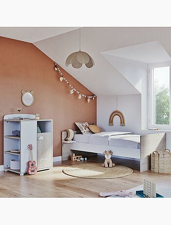 Lit bébé combiné Evolutif en bois - BABYPRICE