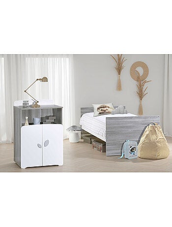 Lit bébé combiné évolutif en bois - BABYPRICE