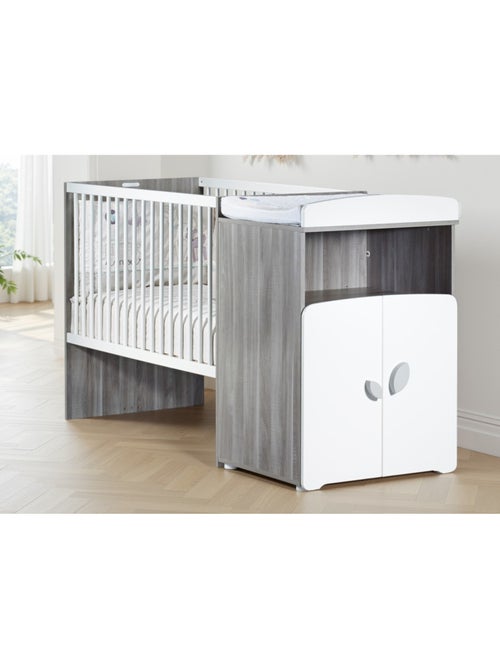 Lit bébé combiné évolutif en bois - BABYPRICE - Kiabi