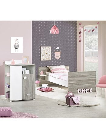 Lit bébé combiné Evolutif en bois - BABYPRICE