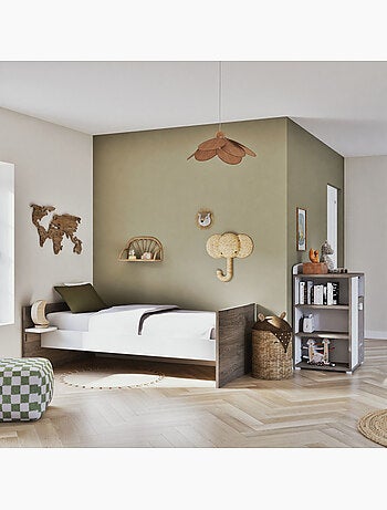 Lit bébé combiné Evolutif en bois - BABYPRICE