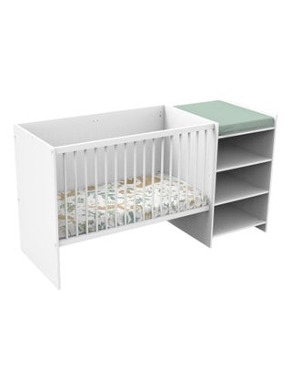 Lit bébé combiné évolutif en bois -
