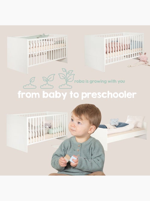 Lit bébé combiné minimaliste 70 × 140 cm Selva Roba - Kiabi