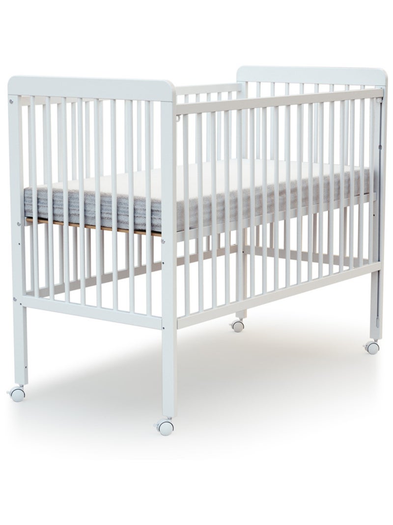 Lit bébé coulissant en bois avec matelas ESSENTIEL Blanc - Kiabi