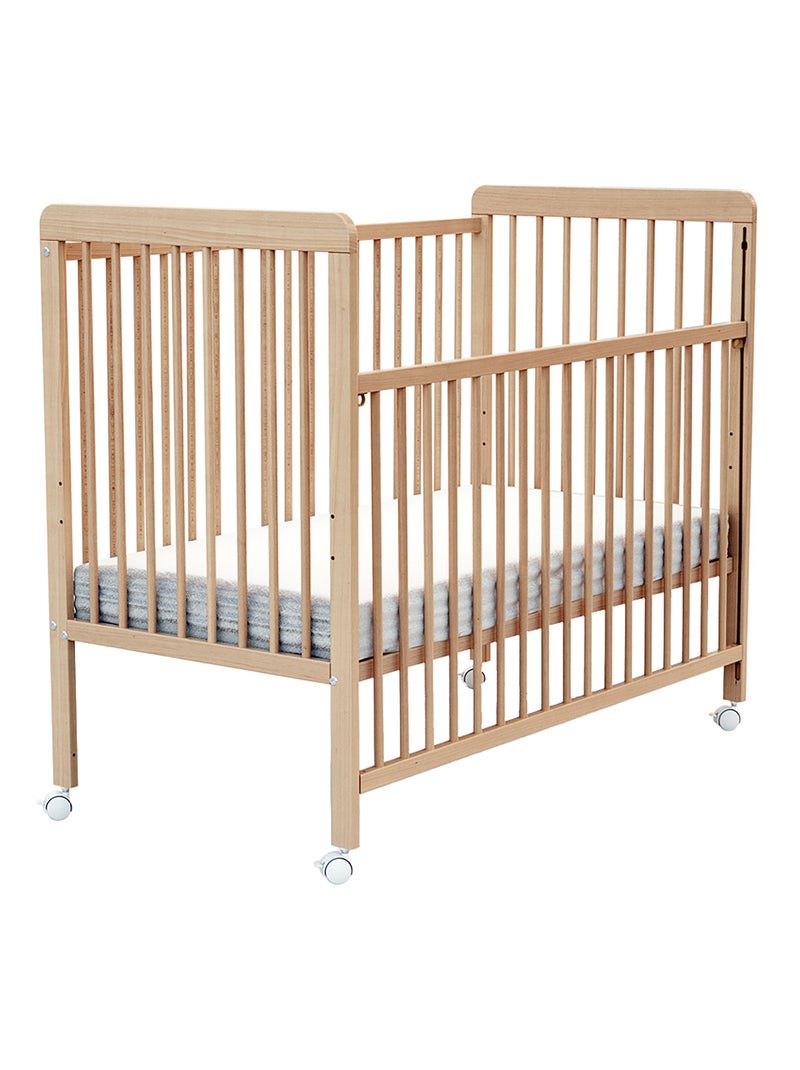 Lit bébé coulissant en bois ESSENTIEL Beige clair - Kiabi