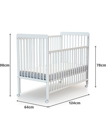 Lit bébé coulissant en bois livo