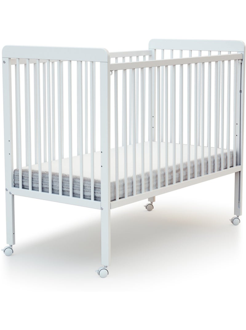 Lit bébé coulissant en bois livo Blanc - Kiabi