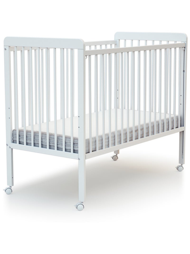 Lit bébé coulissant en bois livo Blanc - Kiabi