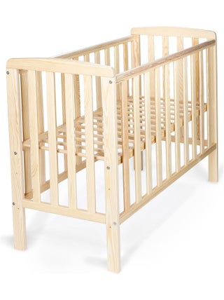 Lit Bébé Éléphant Style Scandinave Moderne en Bois natruel (100x50cm)