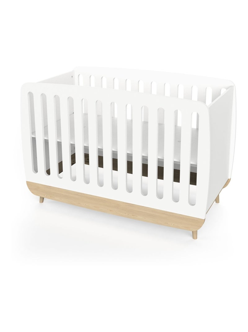 Lit bébé en bois 60x120 Blanc - Kiabi