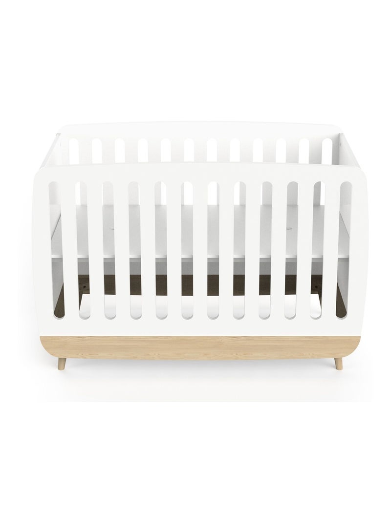 Lit bébé en bois 60x120 Blanc - Kiabi