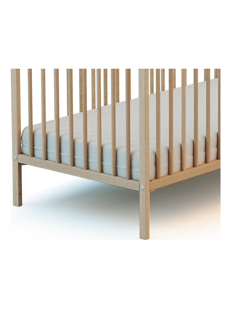 Lit bébé en bois 70 x 140 cm avec tipi Marron noisette - Kiabi