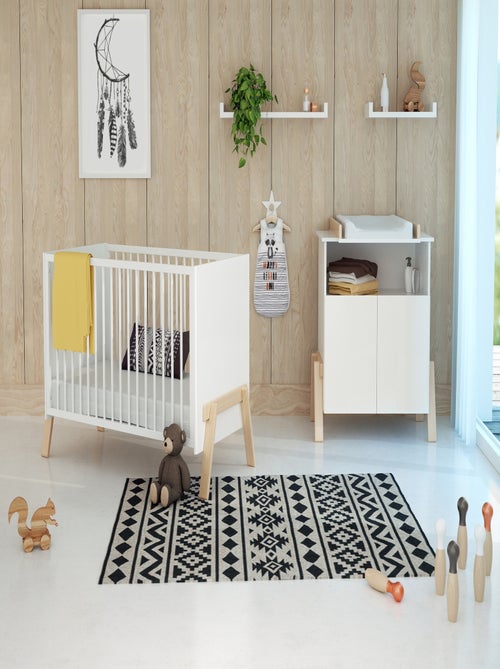 Lit bébé en bois canaille - Kiabi