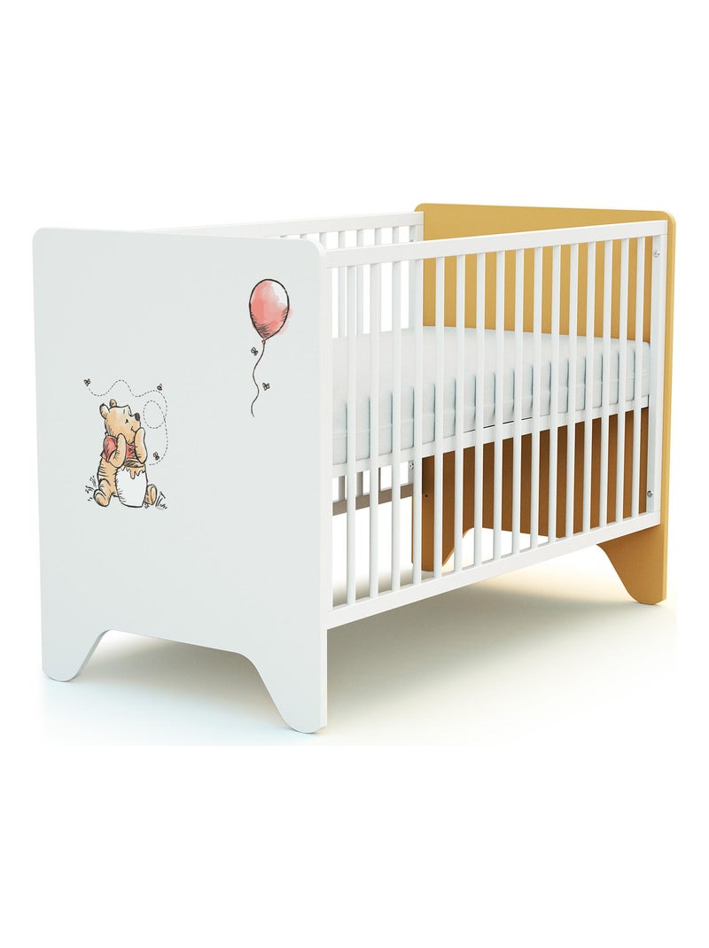 Lit bébé en bois DISNEY Exploring Winnie Jaune - Kiabi